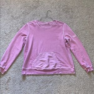 pink sweatshirt